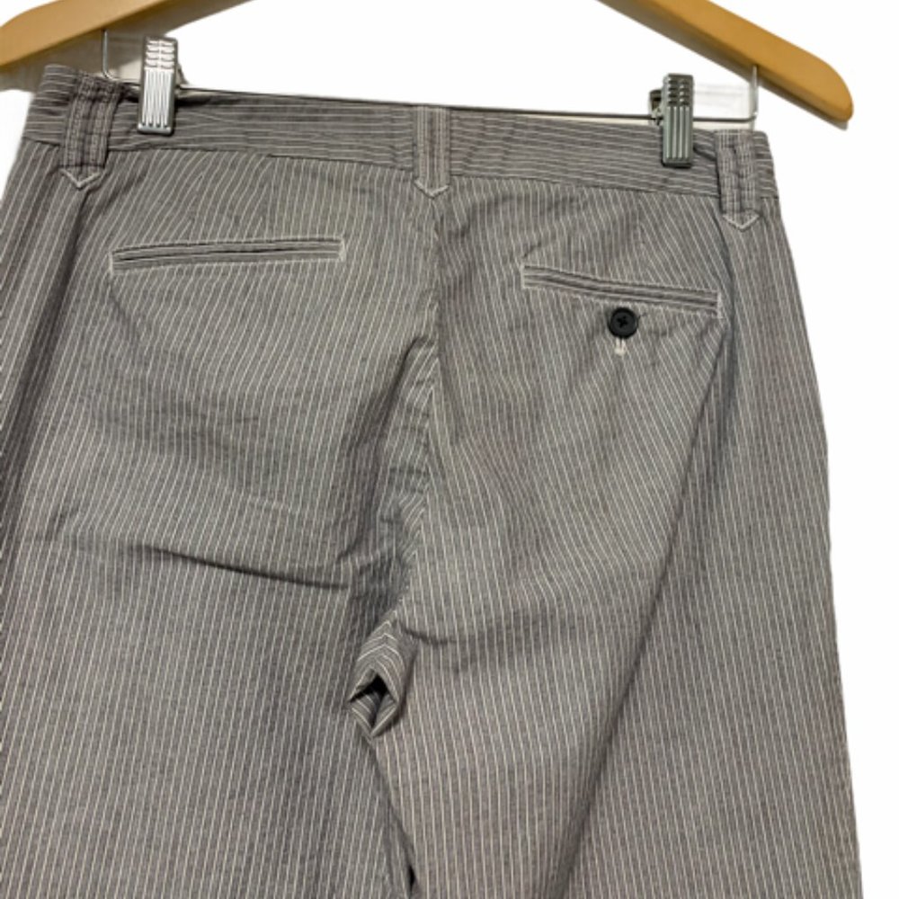 J.Crew City Fit size 2 Grey White Stripe Pant - Picture 5 of 5